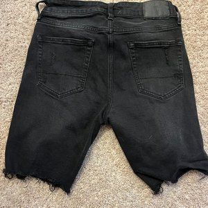 Black Jean Shorts